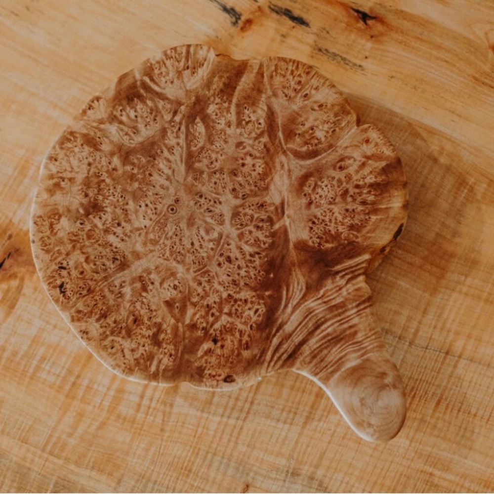 Hand Crafted Burlwood Cheese Board